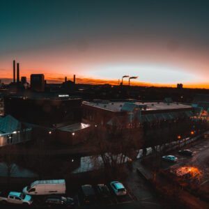 Industrial City Sunset