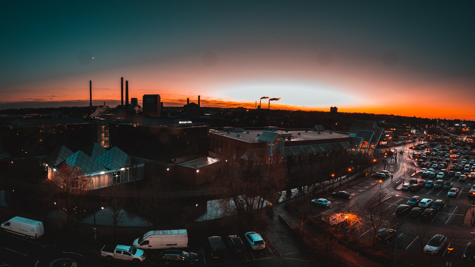 Industrial City Sunset